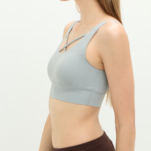 COLOR NEW WORLD紛彩炫目短上衣_Light Gray T046