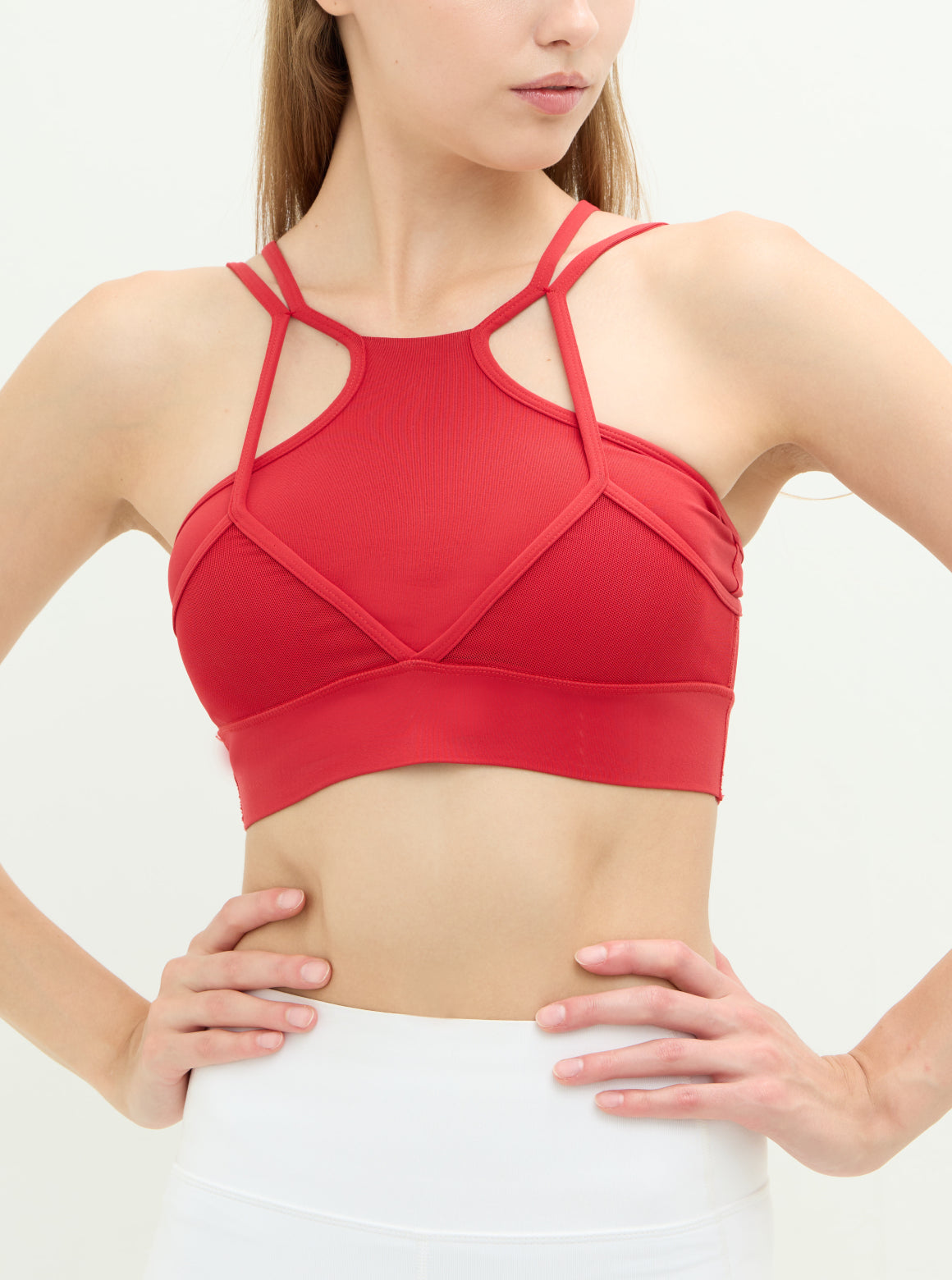 LUXE WAY 層次透膚造型短上衣_Black T066