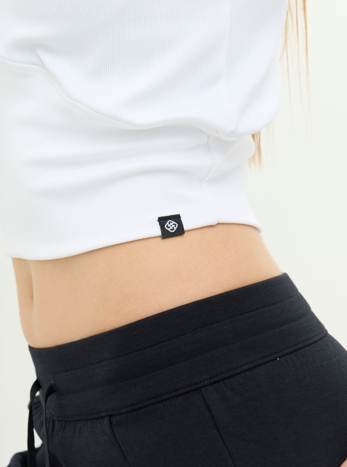 SLOW LIFE 兩穿柔彈羅紋上衣_White T357