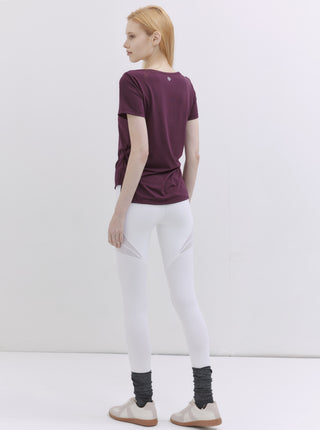 SIDE NOTE 隨性抓褶修身上衣_Red Merlot T247 - S2N ACTIVE