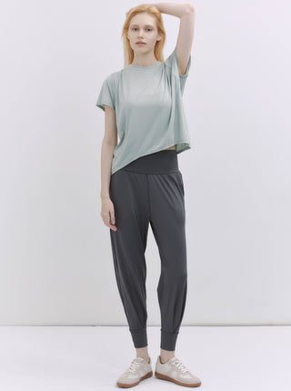 SOFT HOUR  廓形立體後褶上衣_Sage Green T259 - S2N ACTIVE