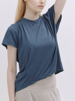SOFT HOUR  廓形立體後褶上衣_Dark Teal T259 - S2N ACTIVE