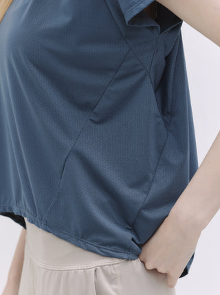 SOFT HOUR  廓形立體後褶上衣_Dark Teal T259 - S2N ACTIVE