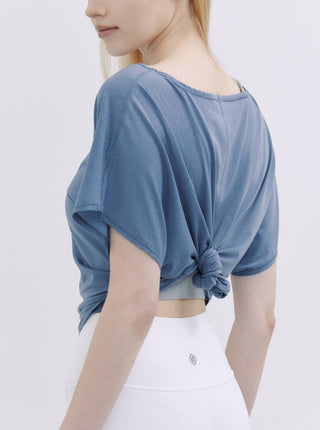 ALL DAY 一字領典雅上衣_Ash Blue T295 - S2N ACTIVE