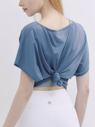 ALL DAY 一字領典雅上衣_Ash Blue T295 - S2N ACTIVE