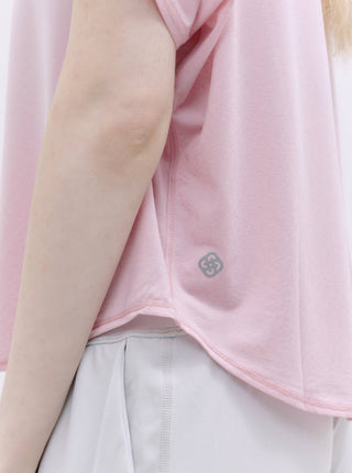 ALL DAY 一字領典雅上衣_Pastel Pink T295 - S2N ACTIVE
